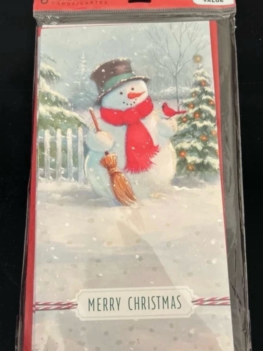 Not opened 6 Hallmark Snowman Holiday Cards Money$ Cards